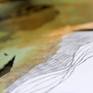 Close-up on the left side of the diptych 'Precious Mother Earth Diptych I'.