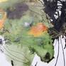 Close-up on the right side of the diptych 'Precious Mother Earth Diptych I'.