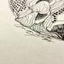 Close-up details of 'Focused Organic World 1'