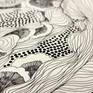 Close-up details of 'Focused Organic World 1'