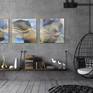 'Blue Serpentine 1' on display in triptych.