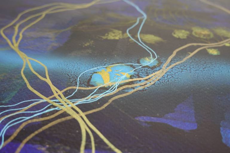 Original Abstract Expressionism Abstract Drawing by Marijah Bac Cam