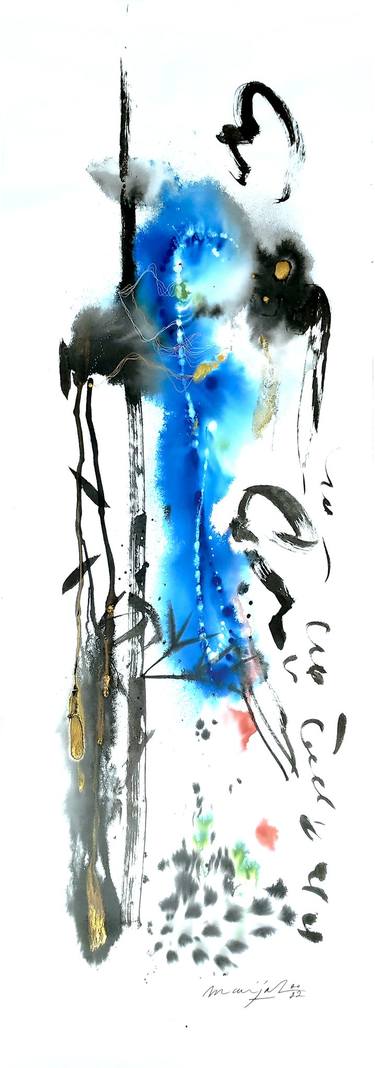 Original Abstract Calligraphy Paintings by Marijah Bac Cam