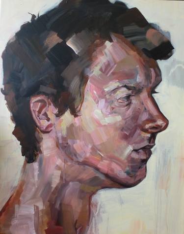 Original Portrait Painting by Jana Ficová