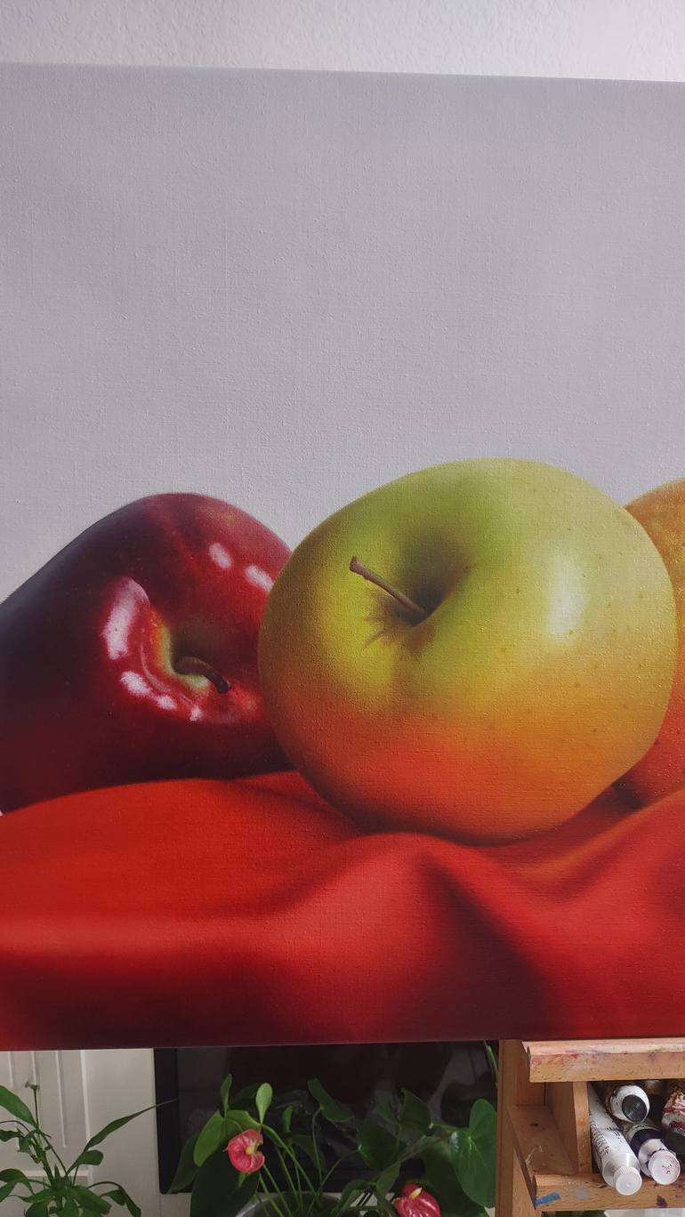 Original Photorealism Still Life Painting by Carlos Bruscianelli