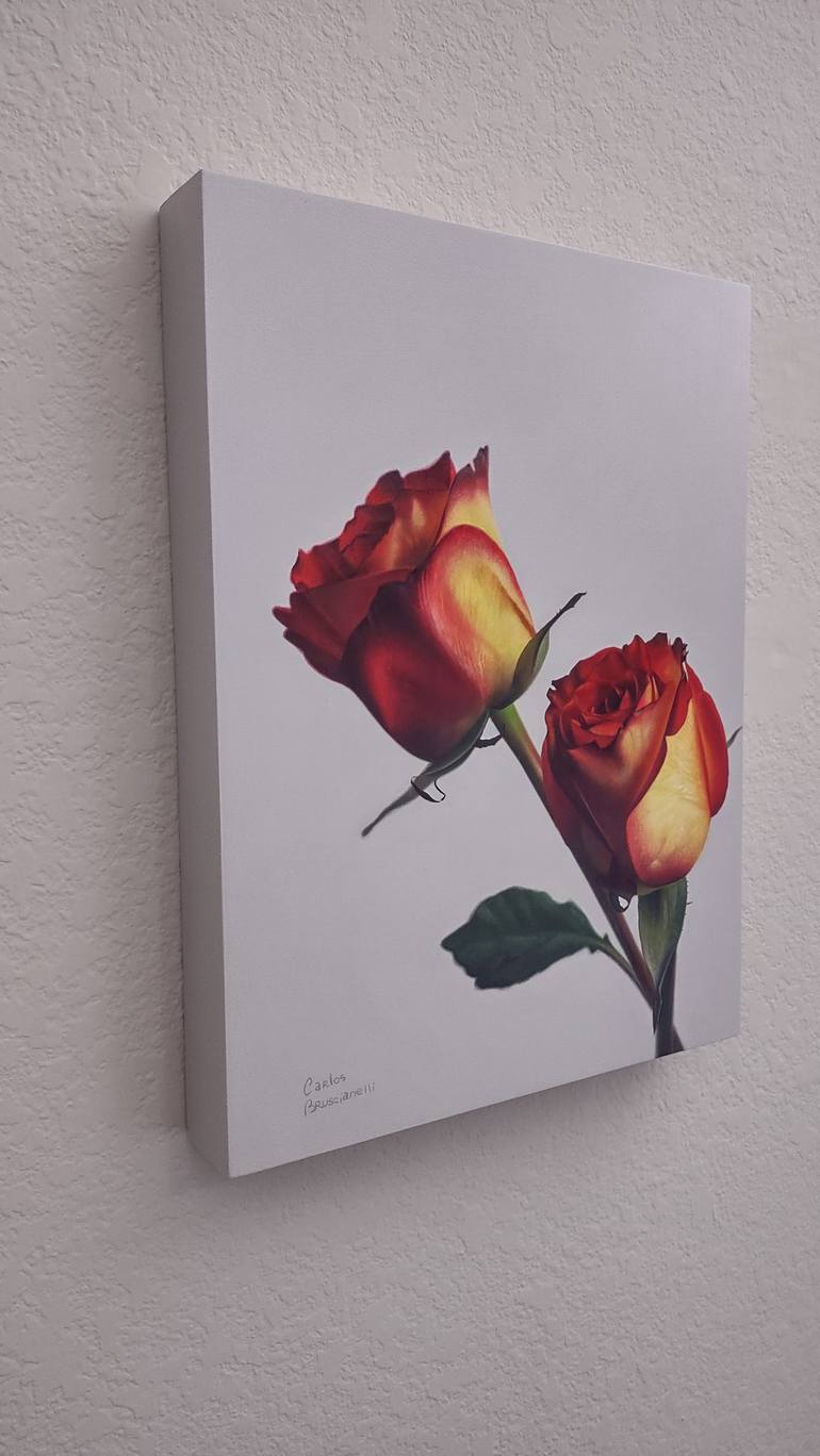 Original Realism Floral Painting by Carlos Bruscianelli