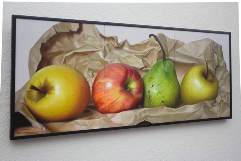 Original Photorealism Still Life Painting by Carlos Bruscianelli