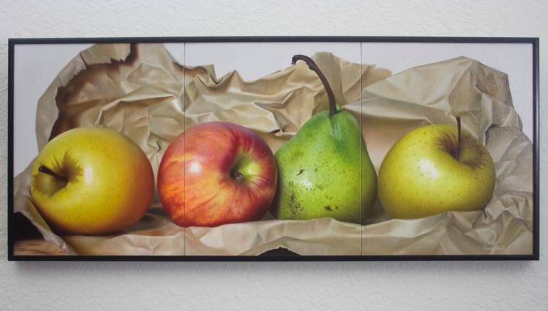 Original Photorealism Still Life Painting by Carlos Bruscianelli