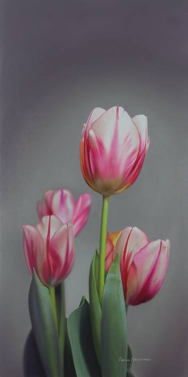 Original Fine Art Floral Paintings by Carlos Bruscianelli