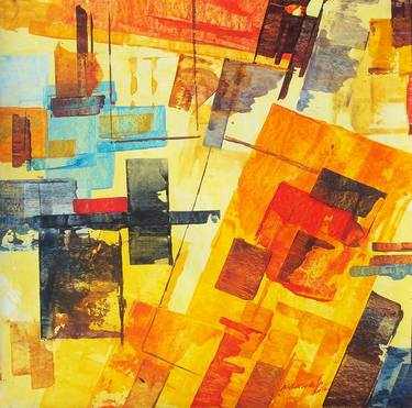 Original Abstract Expressionism Abstract Paintings by Ramesh A R