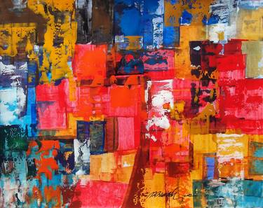 Original Abstract Paintings by Ramesh A R