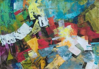Original Abstract Expressionism Abstract Paintings by Ramesh A R