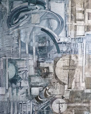 Original Cubism Abstract Paintings by Ramesh A R