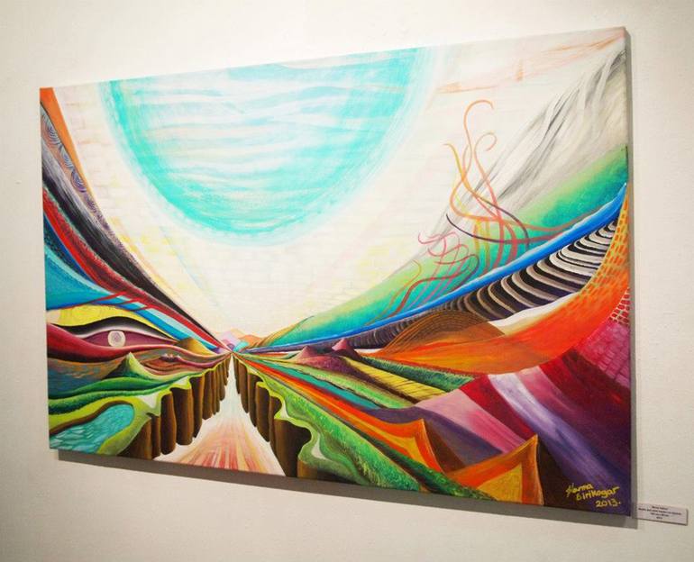 Original Surrealism Nature Painting by Karma Sirikogar