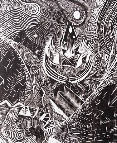 Print of Surrealism Abstract Printmaking by Karma Sirikogar