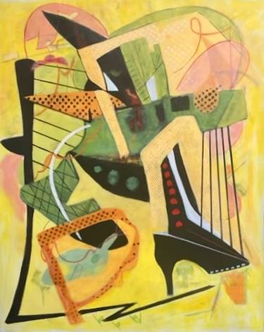 Original Modernism Abstract Painting by Bill Sortino