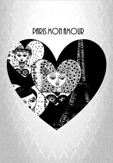 Print of Love Mixed Media by Patricia del Monaco