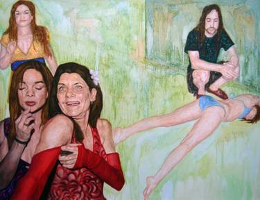 Original Modern People Painting by Ricardo Róis