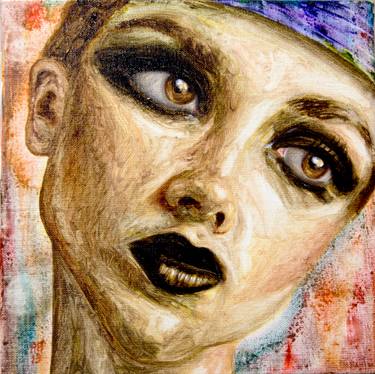 Original Expressionism Women Painting by Ricardo Róis