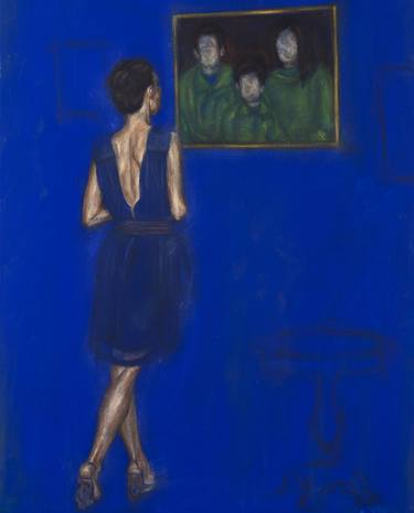 Original Fine Art Women Painting by Ricardo Róis