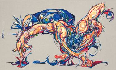Original Abstract Body Paintings by Michael Korber