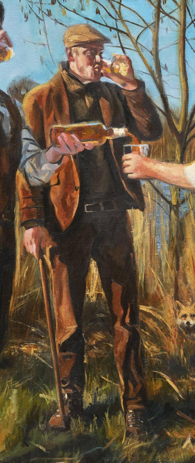 Original Realism People Painting by Roeland Kneepkens