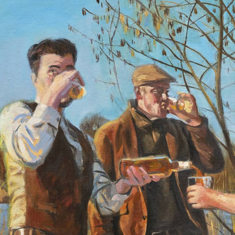 Original Realism People Painting by Roeland Kneepkens