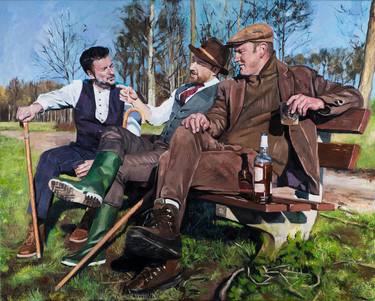Original Rural life Paintings by Roeland Kneepkens