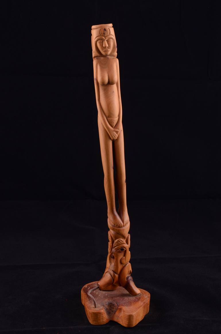 Original Art Deco Nude Sculpture by Konstantinos Botas