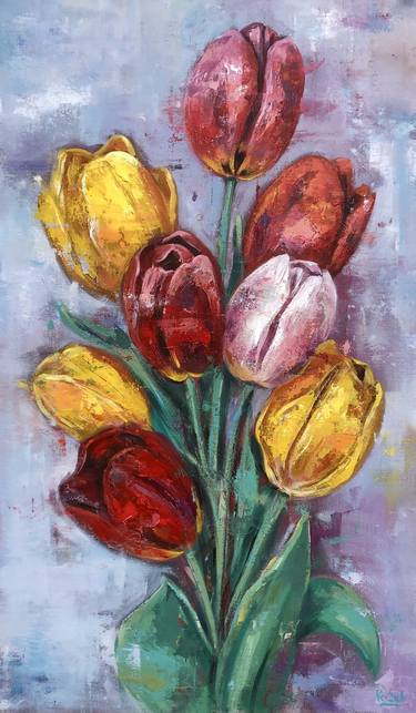 Print of Figurative Floral Paintings by Dejan Bozinovski