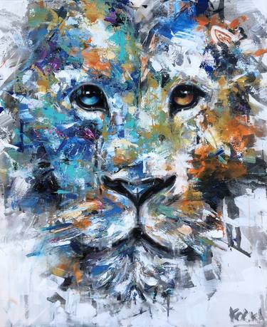 Original Figurative Animal Painting by Dejan Bozinovski