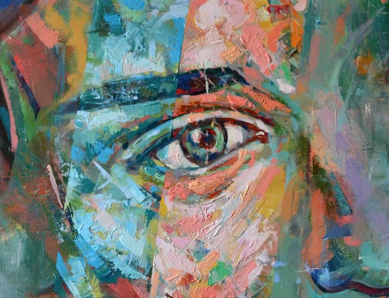 Original Modernism People Painting by Dejan Bozinovski