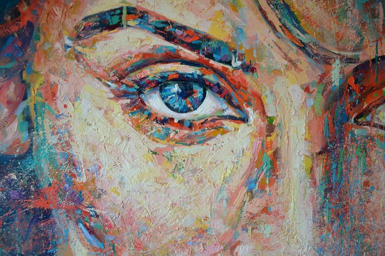 Original Portraiture Portrait Painting by Dejan Bozinovski