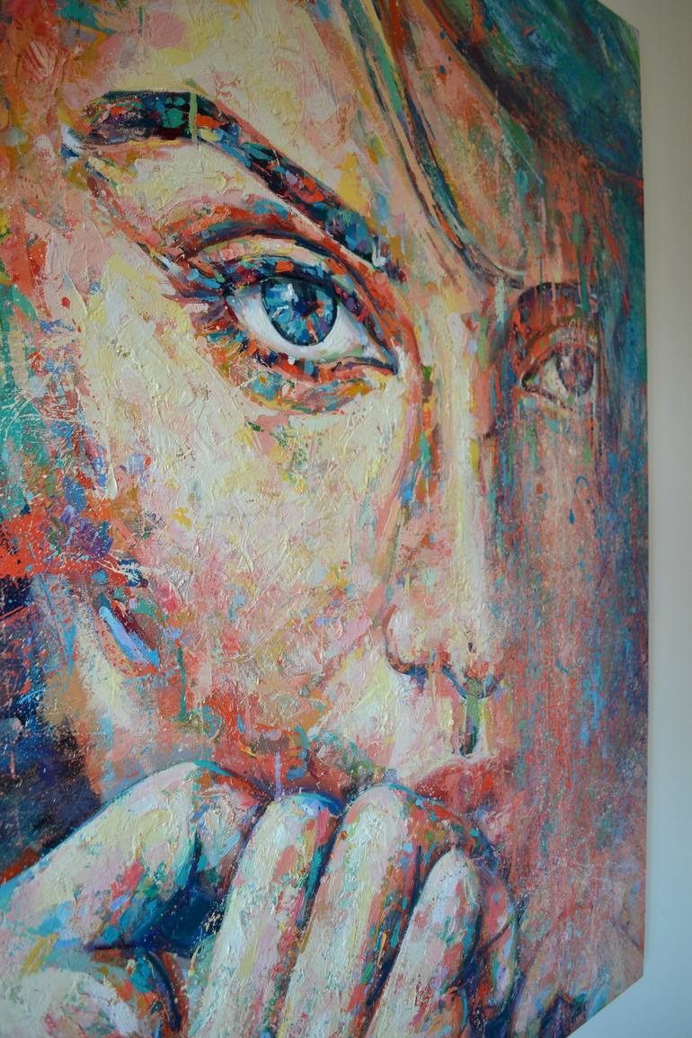 Original Portraiture Portrait Painting by Dejan Bozinovski