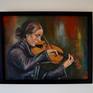 Violinist , cycle old paintings