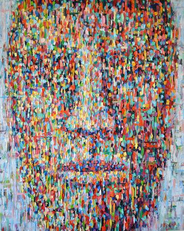 Print of Abstract Portrait Paintings by Dejan Bozinovski