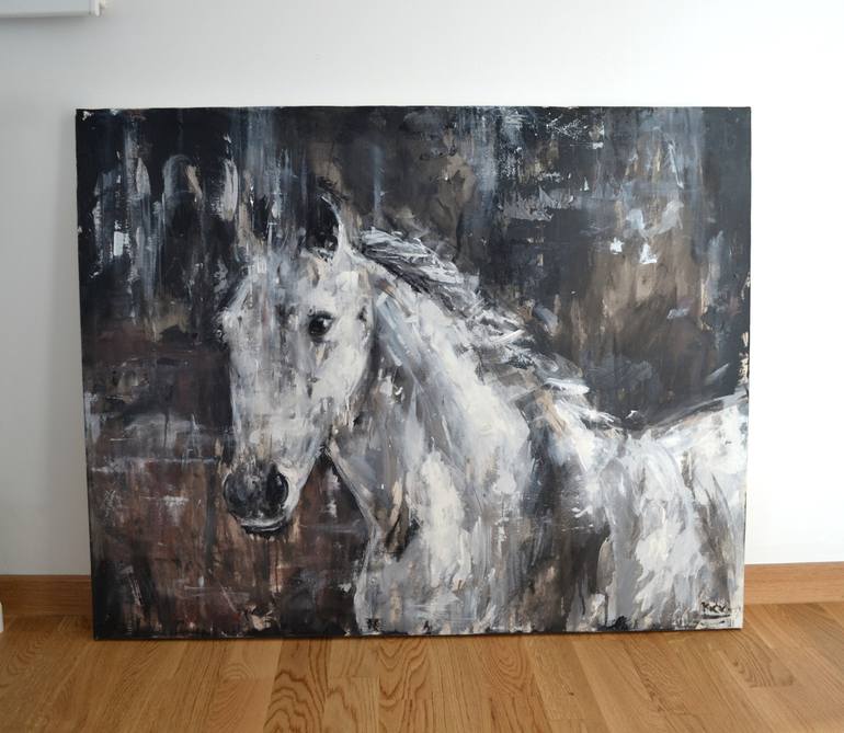 Original Art Deco Animal Painting by Dejan Bozinovski