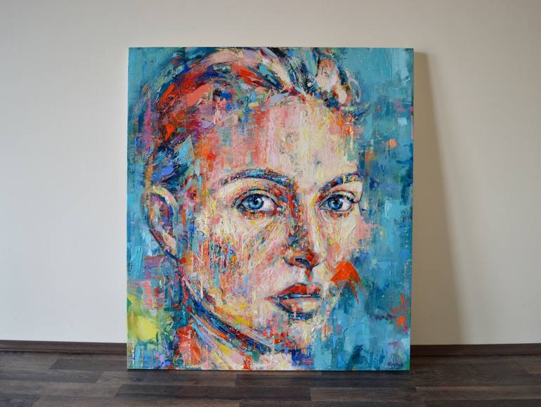 Original Portraiture Portrait Painting by Dejan Bozinovski