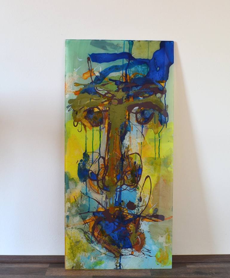 Original Expressionism Portrait Painting by Dejan Bozinovski