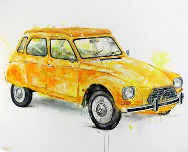 Print of Pop Art Car Paintings by Dejan Bozinovski