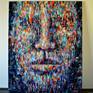 Portrait Anonymous 
oil painting 
big canvas 
modern art