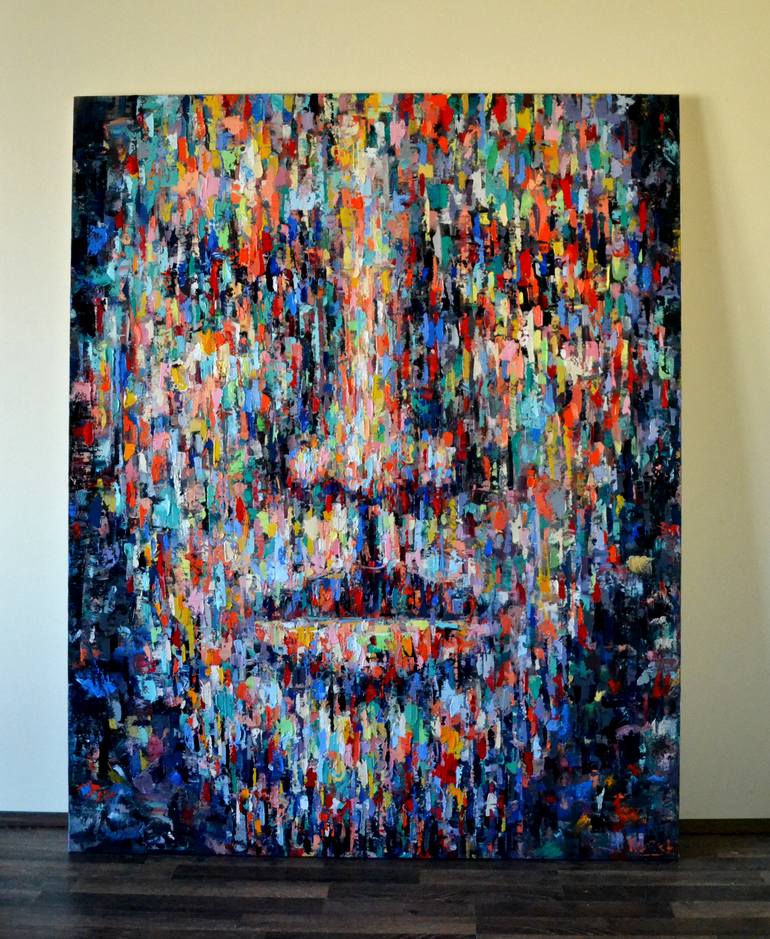Original Abstract People Painting by Dejan Bozinovski