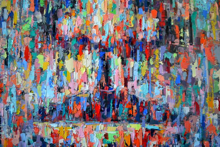 Original Abstract People Painting by Dejan Bozinovski