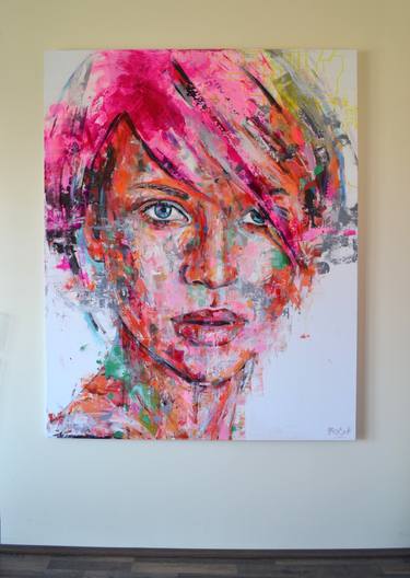 Print of Expressionism Portrait Paintings by Dejan Bozinovski