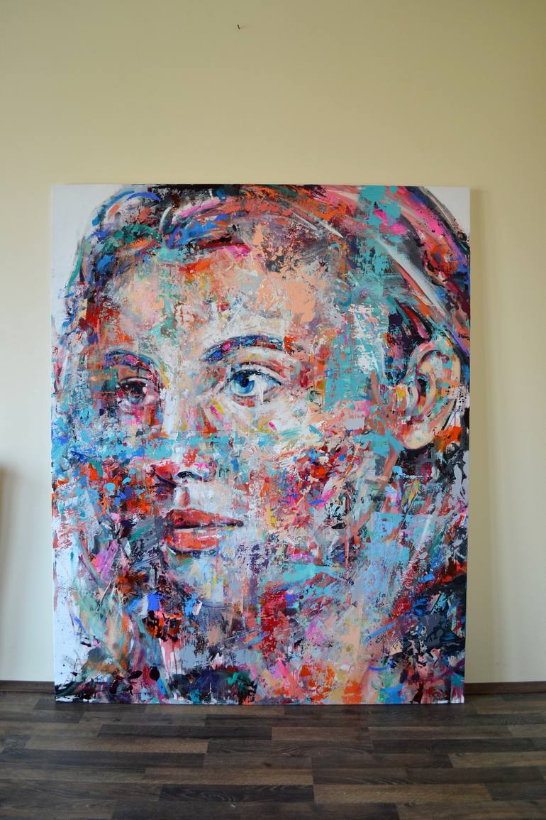 Original Modern Portrait Painting by Dejan Bozinovski