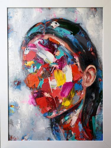 Print of Abstract Portrait Paintings by Dejan Bozinovski