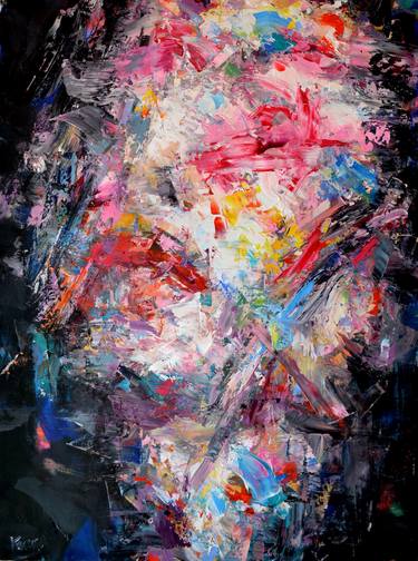 Print of Abstract Portrait Paintings by Dejan Bozinovski