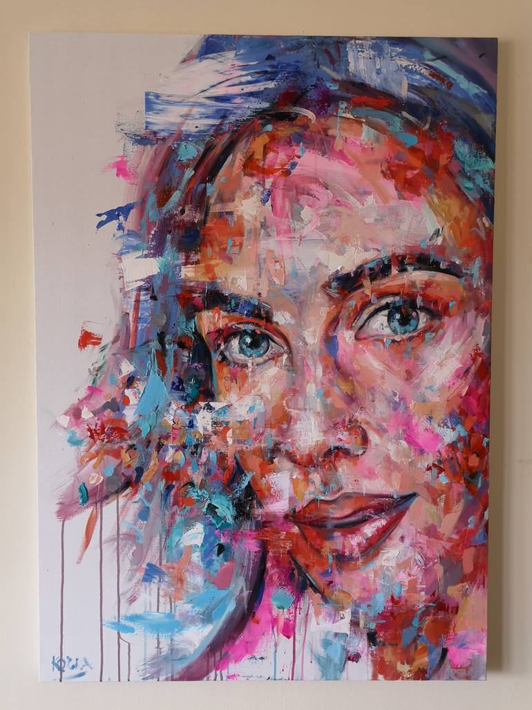 Original Modernism People Painting by Dejan Bozinovski