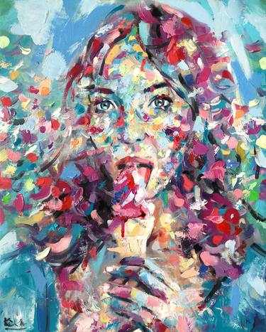 Print of Pop Art Portrait Paintings by Dejan Bozinovski