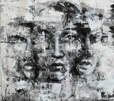 Print of Abstract Portrait Paintings by Dejan Bozinovski